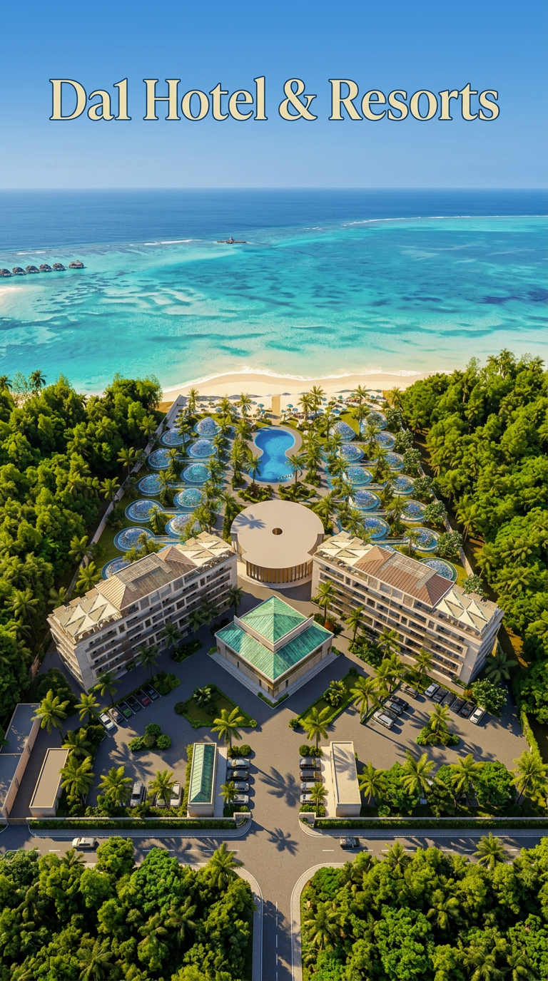 Da1 Hotel & Resorts — aerial view of luxury resort property